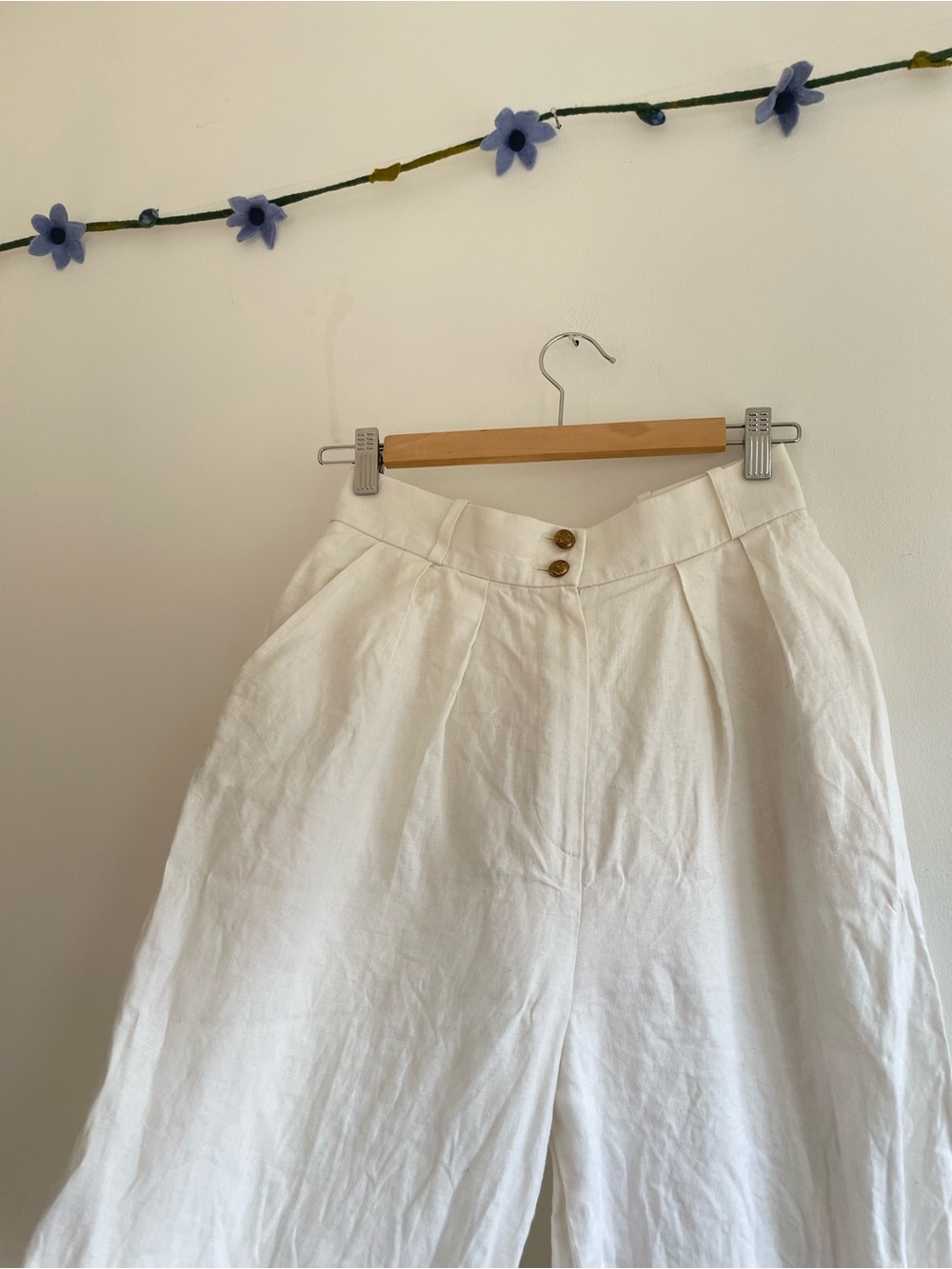 Vintage Flax Linen Trousers - Picture 2 of 11